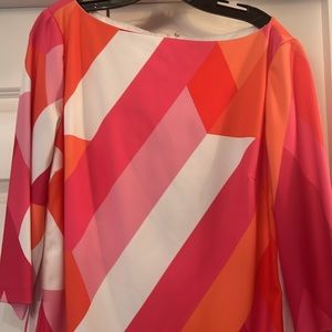 Tahari Geo print modern dress